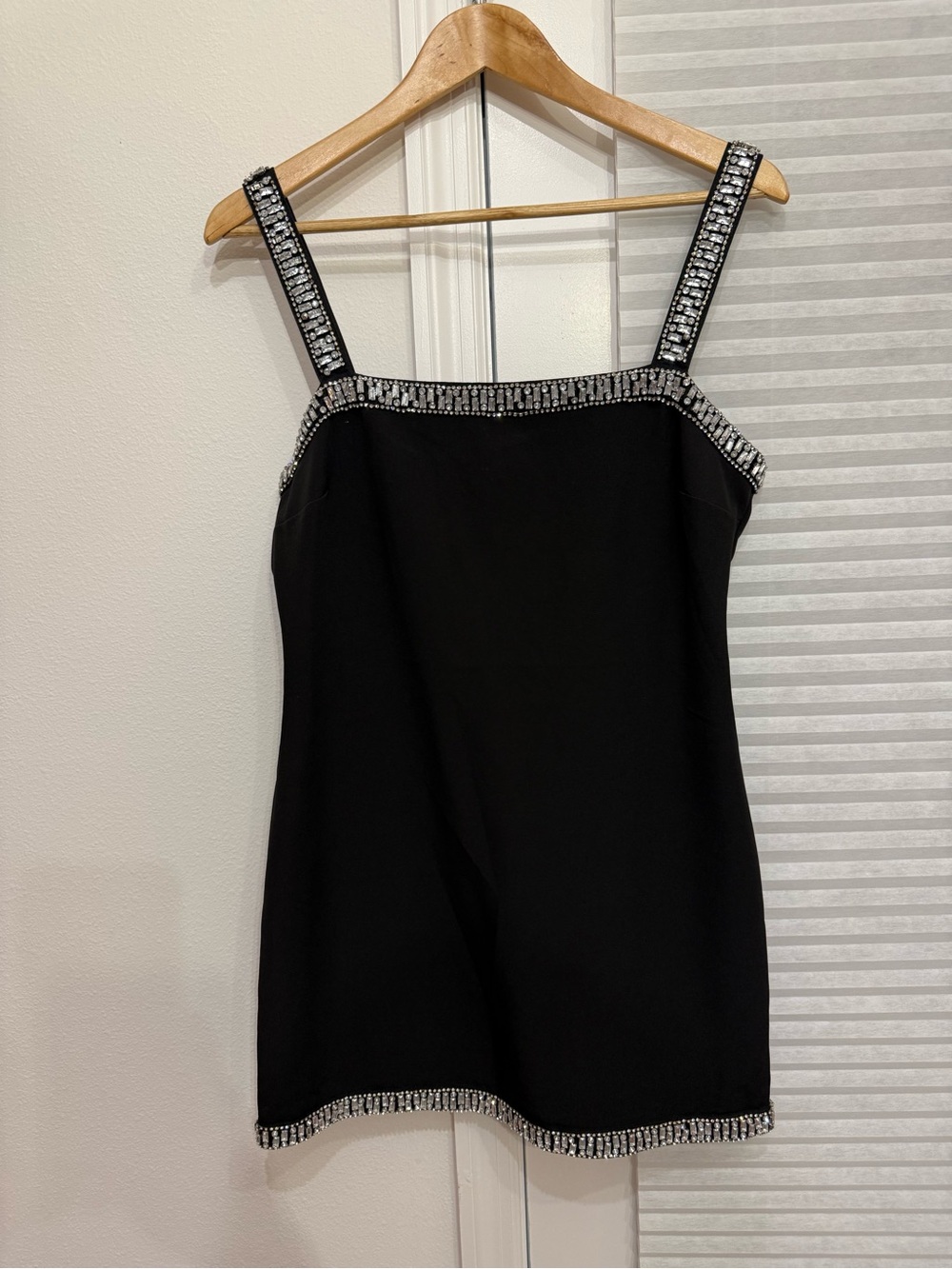 House of Harlow 1960 Black Dress with rhinestone trim